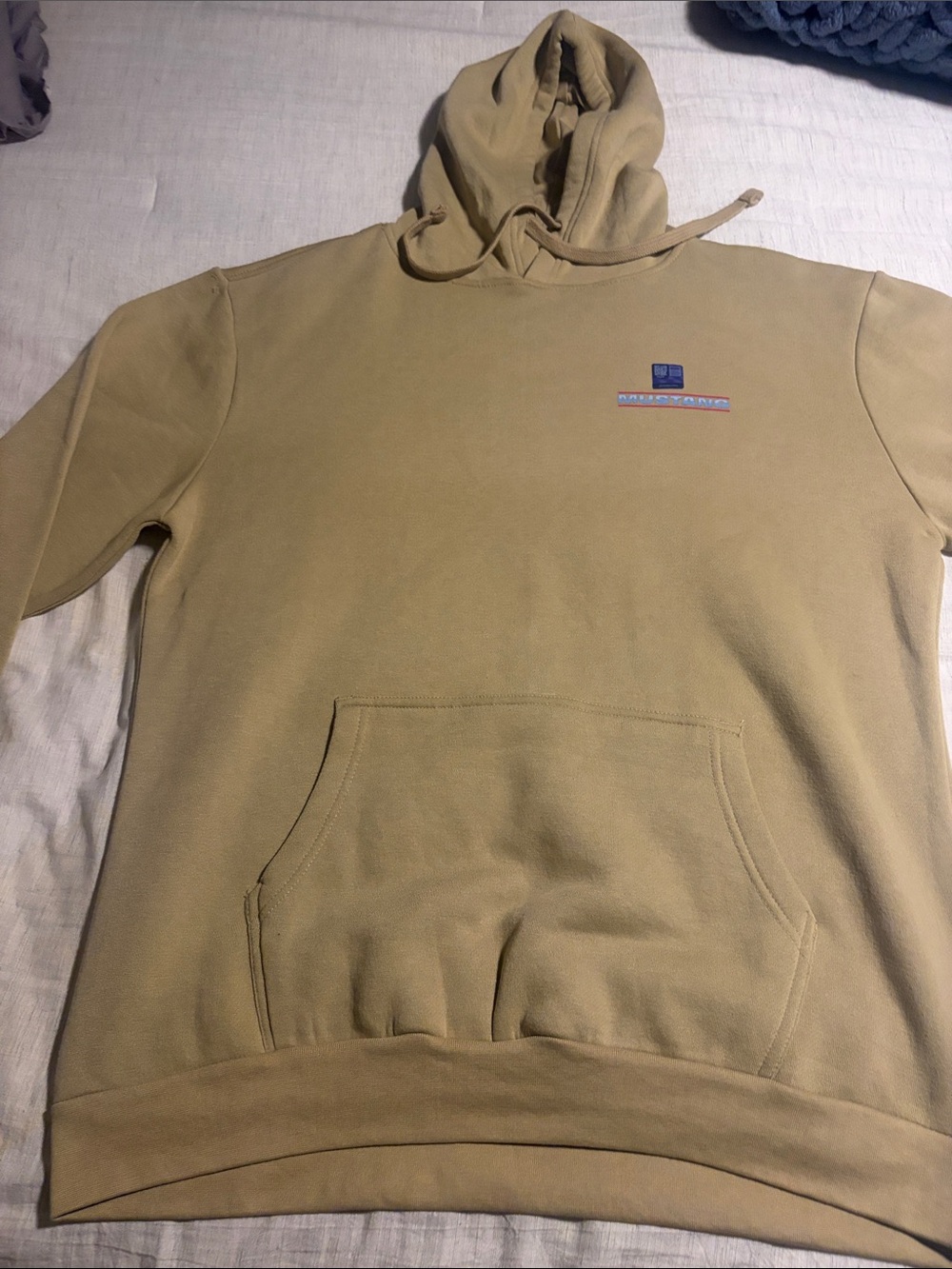 Ford Men's Hooded Sweatshirt in Tan Large (Road Trip)